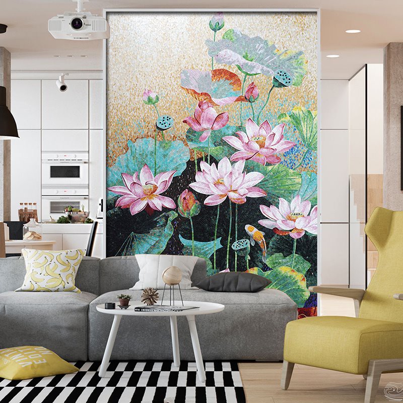 Flower Glass Mosaic Pattern