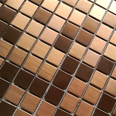 Gold Metal Kitchen Wall Tiles