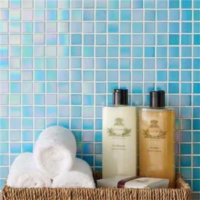 Iridescent Glass Mosaic Tile